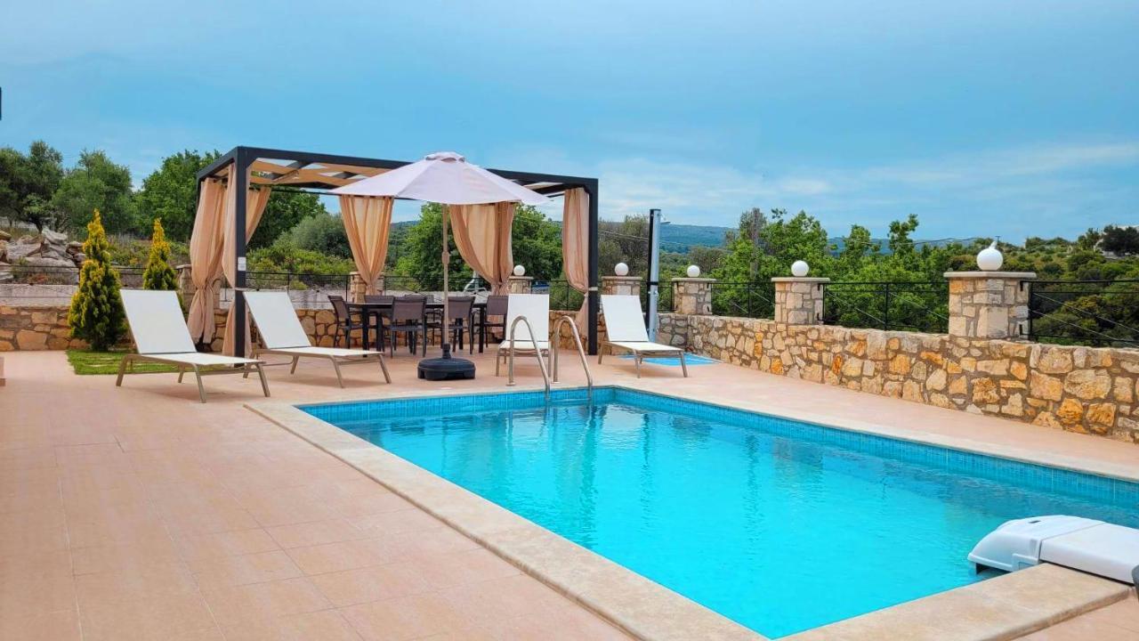 Natural View Villa With Private Pool Skouloúfia Exterior foto
